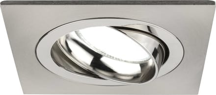 Ledvion - 1X LED Inbouwspot Sevilla - Dimbaar - 3W - 6500K - Ø92 mm - RVS