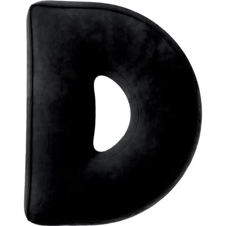 Kussen letter d Yellow Tipi Posh Velvet