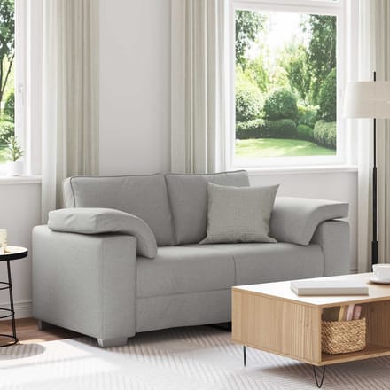 vidaXL - Loveseat - Wolkgrijs - 160 - cm - Stof