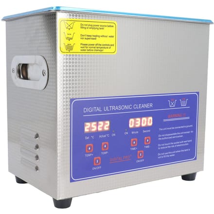 3L 120W Ultrasoonreiniger met Timer Instelbare Temperatuur 40KHz Digitale Reinigingsmachine 100W blue