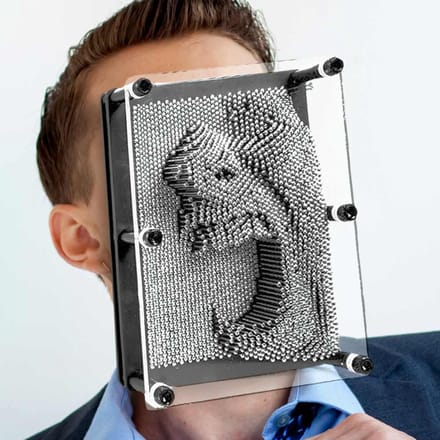 MikaMax Pin Art XL - Groot 3D Spijkerbord met Metalen Pins - 20 cm