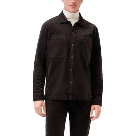 s.Oliver  Shirts Dark Brown Maat: S | Casual Overhemden Outlet | Heren | Bruin