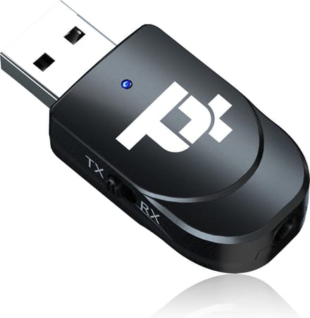PrimeTech 2-in-1 Bluetooth 5.0 Zender en Ontvanger - Bereik tot 10 Meter - Draadloze Audio Adapter - Wireless Transmitter Receiver