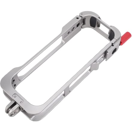Beschermkooi Geschikt voor Insta360 X5 Action Camera Aluminium Camera Behuizing Case Frame met Cold Shoe Mount 1 4 Inch white
