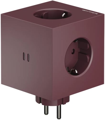 Avolt - Square 2 Design stekkerdoos - 3 stopcontacten + 2 usb-c - limited edition Bauhaus