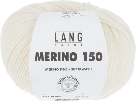 Lang Yarns Merino 150 - 94 ecru - Merinowol Garen