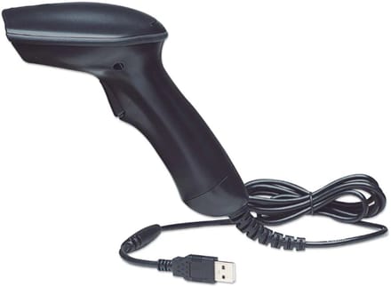 Manhattan 460835 USB-Kit Barcodescanner Kabel 1D CCD Zwart Handmatig USB