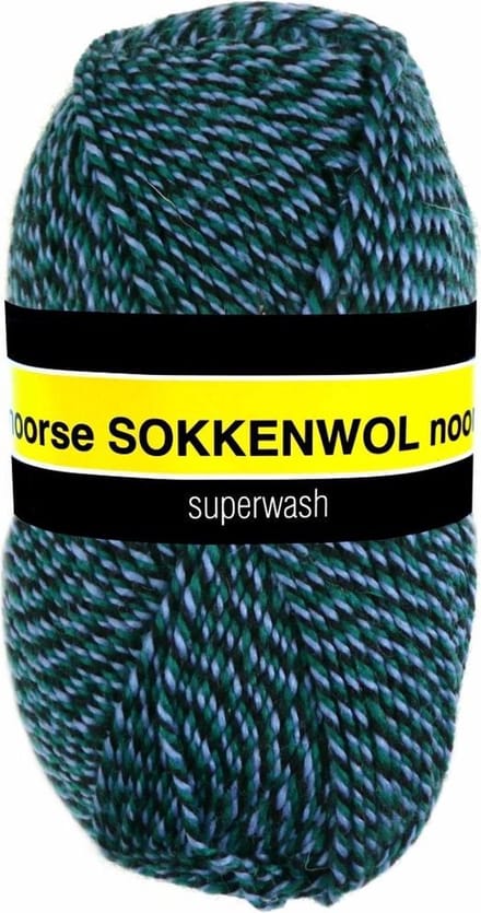 Scheepjes Noorse Wol Markoma 100g - 6852 Groen/Zwart/Blauw