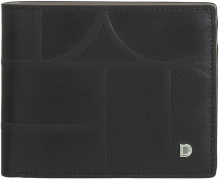 DuDu Up Portemonnee Leer 12.5 cm - Jongens - Horizontaal - black-taupe