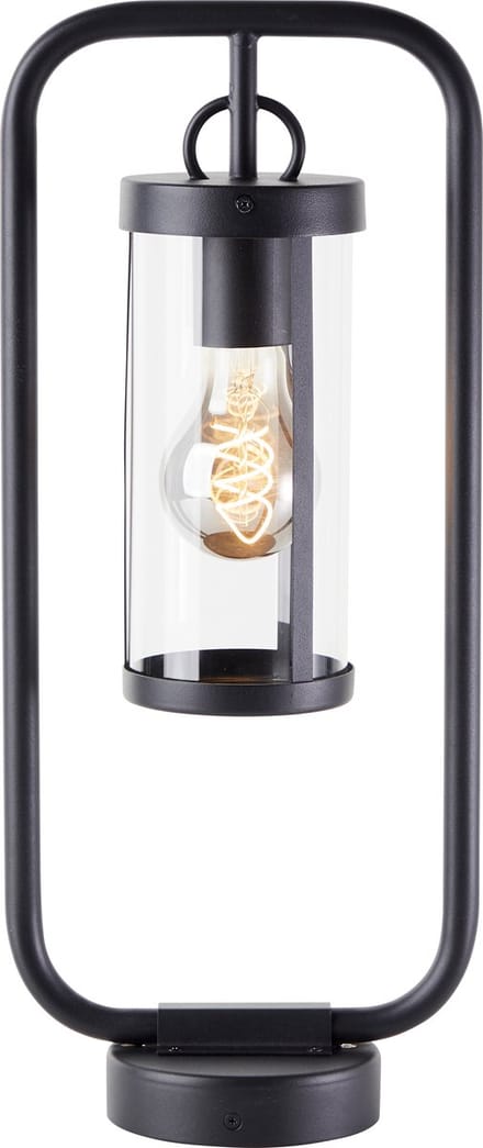 Brilliant Sidney - Buiten sokkellamp - Hoogte 48 cm - E27 max 1x20W - IP44 - Zwart
