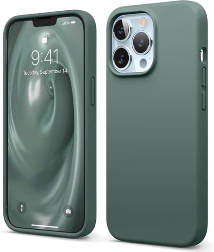 HB Hoesje Geschikt voor Apple iPhone 13 Pro Max - Groen - Siliconen Back Cover
