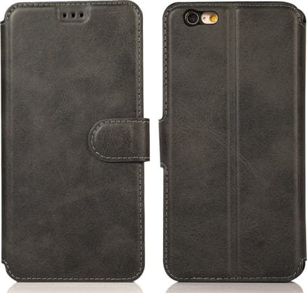 Bookcase Geschikt voor Apple iPhone 6 / 6s - Zwart - Pasjeshouder - Portemonnee