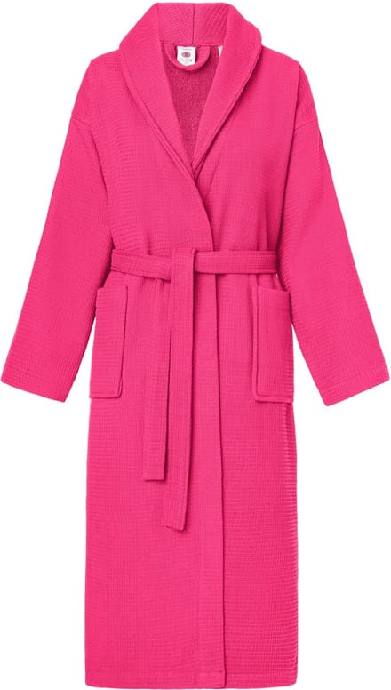 Ladeheid Dames Badjas met Capuchon - Wasmachine bestendig - Katoen - LA-LA40-227-DG - Amaranth (D02) - S