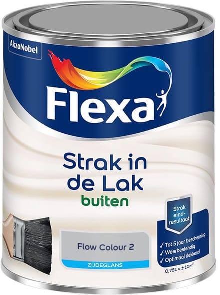 Flexa - Strak In De Lak Buitenlak Zijdeglans - Flow Colour 2 - Mengverf - 750 Ml