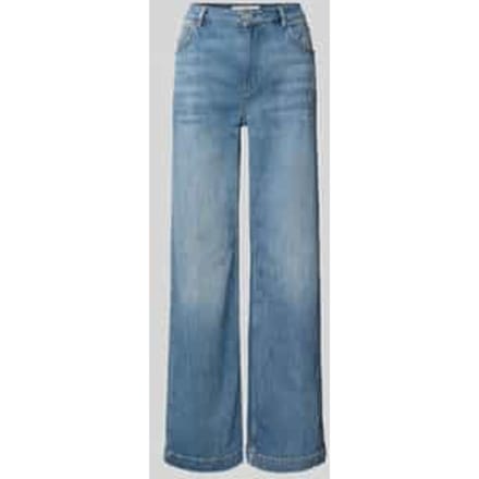 wide leg jeans in used-look