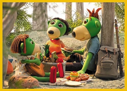 Trefl puzzel 4 puzzels - Koe - 35 stukjes karton kinderpuzzel.