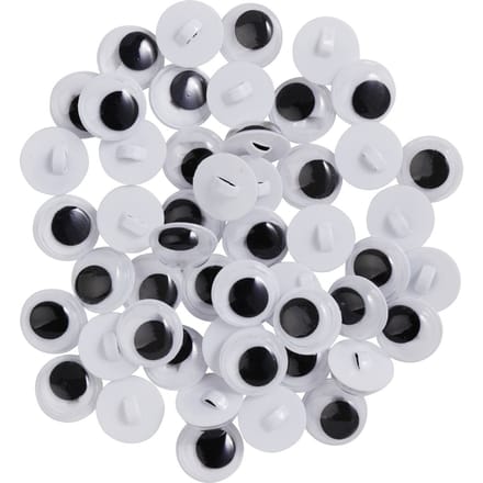 VBS  Wiebelogen om op te naaien "Rond", 10 mm, 50 stuks