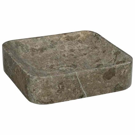 vidaXL - Gootsteen - 40x40x10 - cm - marmer - grijs