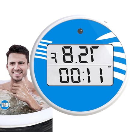 IJsbadthermometer - Waterthermometer - Temperatuur Meten - Met Geïntegreerde Timer - 19 Centimeter - Blauw