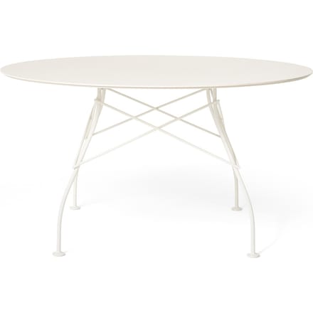 Kartell Glossy Outdoor Tafel - wit - wit - rond