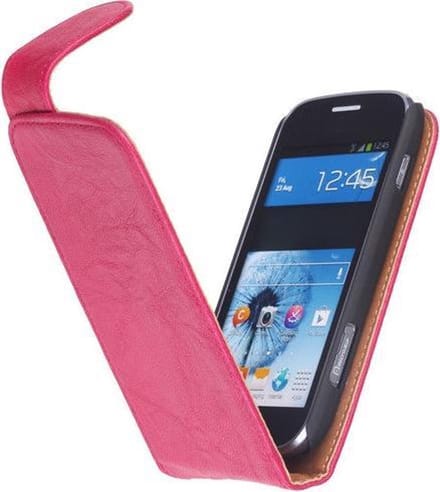 BestCases Fuchsia Kreukelleer Flipcase LG Optimus G E975