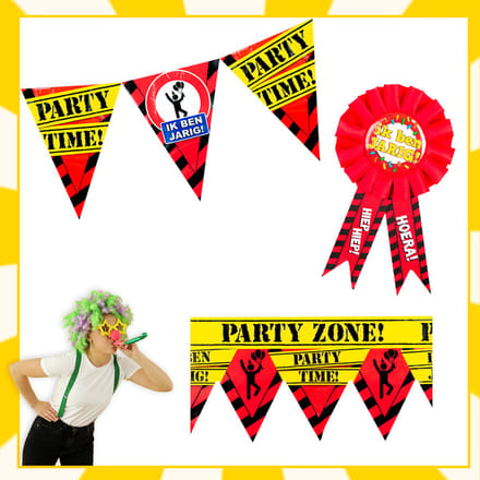 Feestpakket | Verjaardag | Ik ben jarig | Verkeersbord