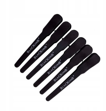 Blackomb haarclips - professionele zwarte carbon haarspelden - 6 stuks