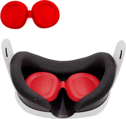 Siliconen lensbeschermers voor Meta Quest 3 | Rood