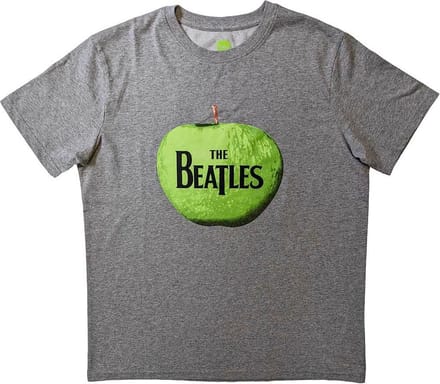The Beatles - Apple Logo Heren T-shirt - L - Grijs