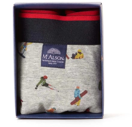 McAlson Boxershort - Multicoloured skiers (XL)