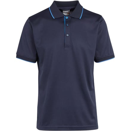 Regatta Heren Navigate Poloshirt met Korte Mouwen (Marine/Franse marine)