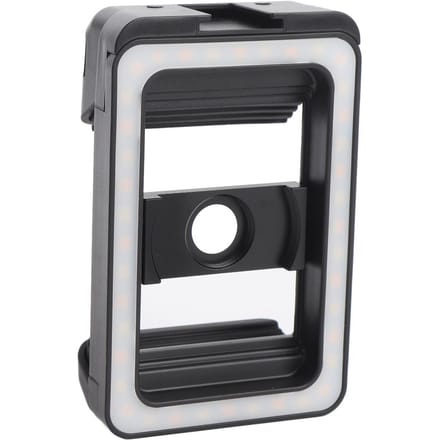 17mm+37mm Schroefdraad Lensadapter met LED Invullicht Eendelig Lens Telefoonadapter voor Android Lens white
