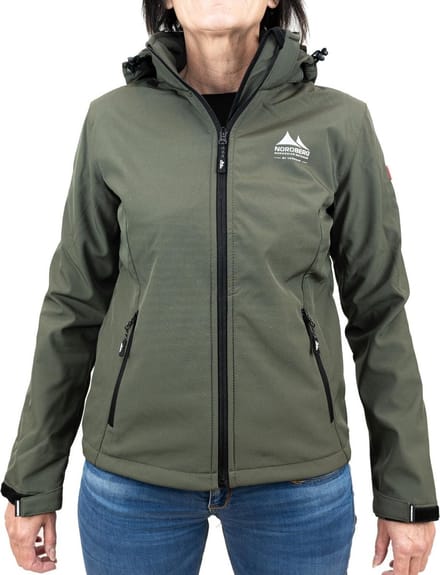 Nordberg Ingrida Softshell Jas Dames - Army - Maat 3XL