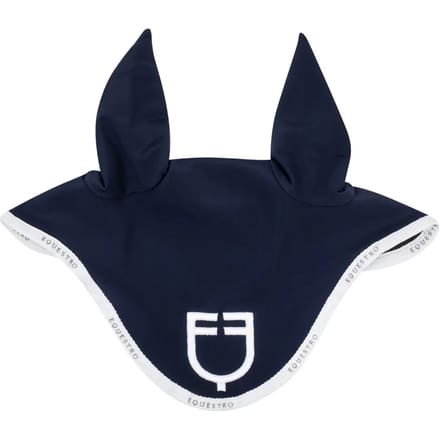 Korte muts van technische stof met logo Equestro