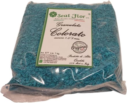 Gekleurd Siergrind Kilogram Turquoise 1.5/3 mm Decoratief Granulaat