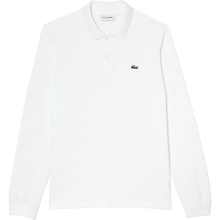 Lacoste Classic Fit polo lange mouw - wit