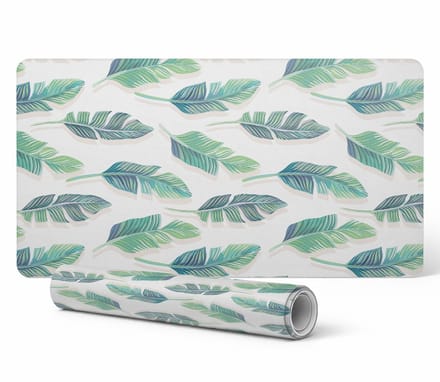 Antislip bureauonderlegger met tropische bladeren, 90x45 cm