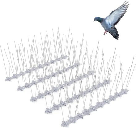 TIM® Duivenverjager - Duivenpinnen - Vogelpinnen - Zilver - 25cm x 3cm x 12cm