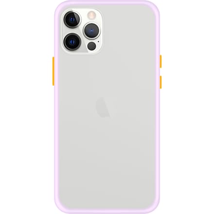 iPhone 12 Pro Max Back Cover - Paars/Transparant