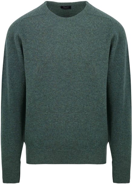 William Lockie Lamswol Moorland Groen - Maat M - Heren - Pullovers
