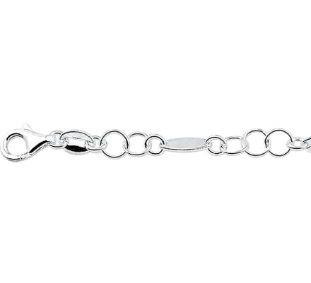 Zilver Gerhodineerde Armband 5 1329756