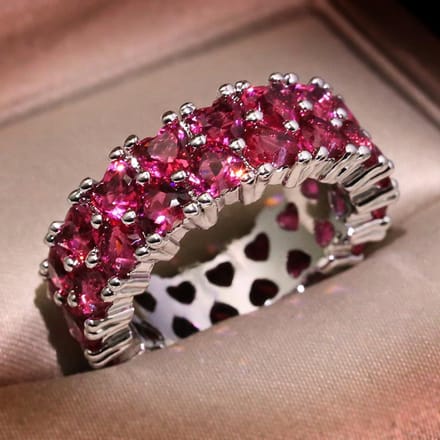 Modieuze Handgemaakte Sieraden Modieuze Witgoud Vergulde Sieraden Damesring No. 9 brown