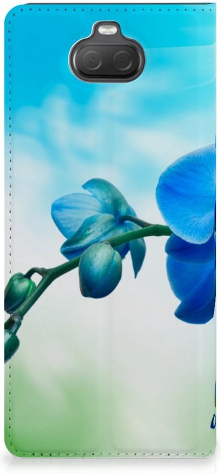 Sony Xperia 10 Smart Cover Orchidee Blauw - Cadeau voor je Moeder