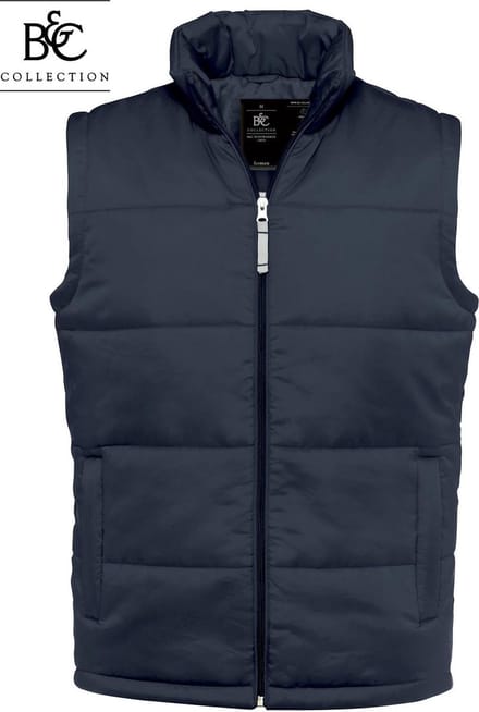 Bodywarmer 'Taffeta® Nylon/Men' merk B&C maat M Wit