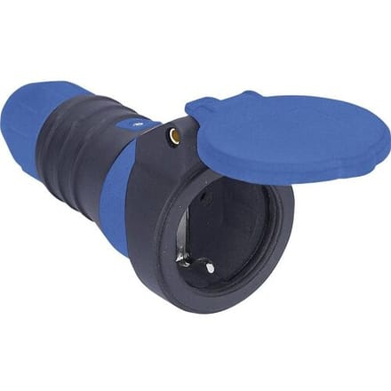 AS Schwabe 62310 Koppeling met randaarde 230 V Zwart, Blauw IP54