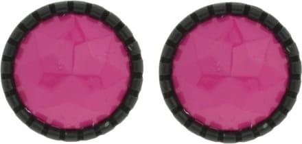 Behave - Oorstekers dames - Roze kunststof retro - Urban statement