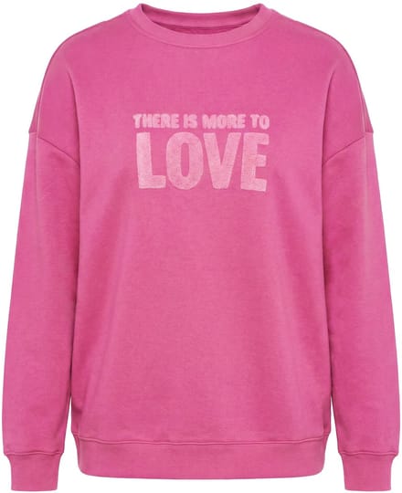 Studio Untold - Dames - Sweatshirt oversized model statement van badstof - Bes - Maat 54+