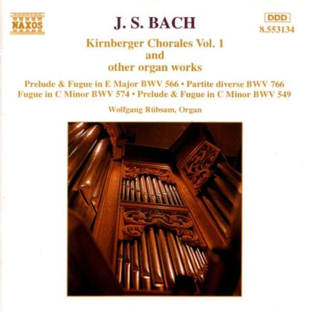 Wolfgang Rübsam - J.S. Bach: Kirnberger Chorales 1 (CD)