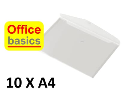 10 x Enveloptas Office Basics - A4 - dwars - wit