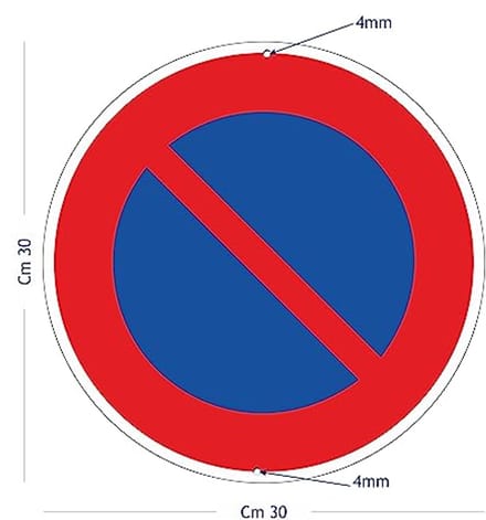 Rond Verbodsbord van Aluminium voor Buiten - Ø 30 cm, 3 mm Dik